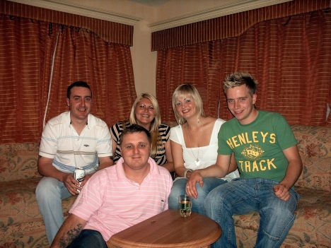 Me, Helen my brother his girlfriend Jess and Shorty in Newquay.